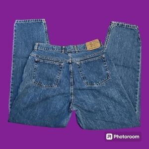 Vtg EDDIE BAUER 1980s Tapered Leg High Rise Baggy Baddie Jeans 31 x 30